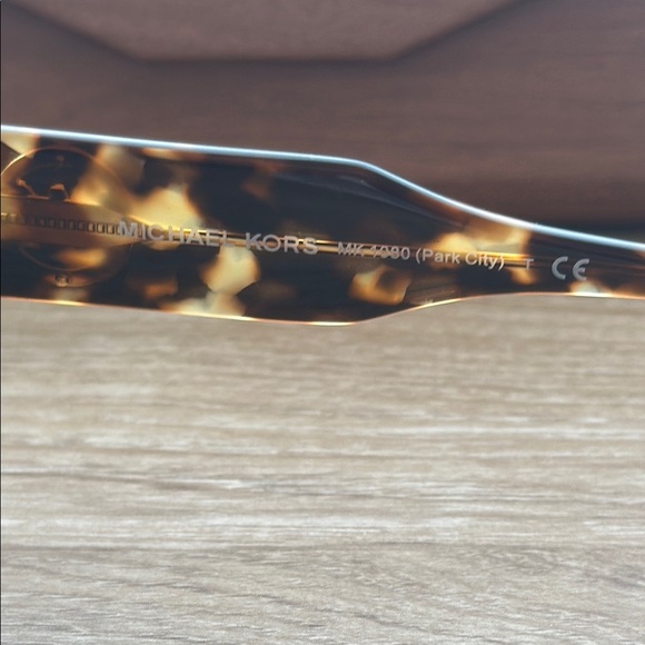 Michael Kors Black Oversized Sunglasses with Gold Accents OMK 1080 10068G 146/3N main image 5